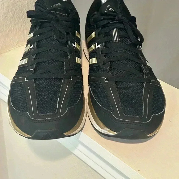 Adidas Mana RC Bounce Mens Size 10.5 Black&Gold Running Athletic Shoes AQ5444 - Picture 6 of 10